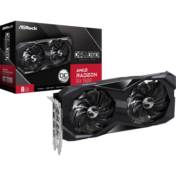 Asrock Challenger 90-GA41ZZ-00UANF scheda grafica AMD Radeon RX 7600 8 GB GDDR6