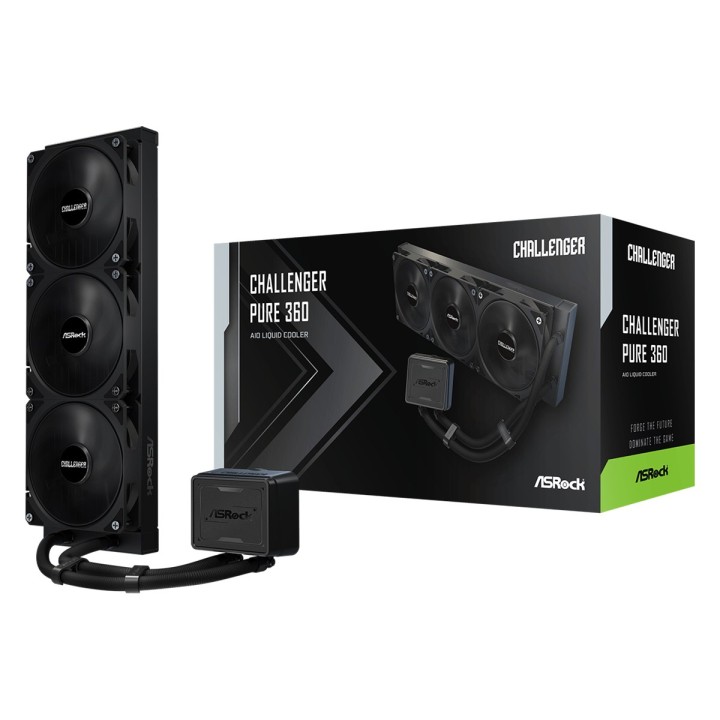 Asrock Challenger Pure 360 raffreddatore all-in-one a liquido processore 12 cm nero