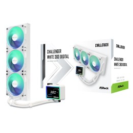 Asrock Challenger bianco 360 raffreddamento all-in-one a liquido processore 12 cm
