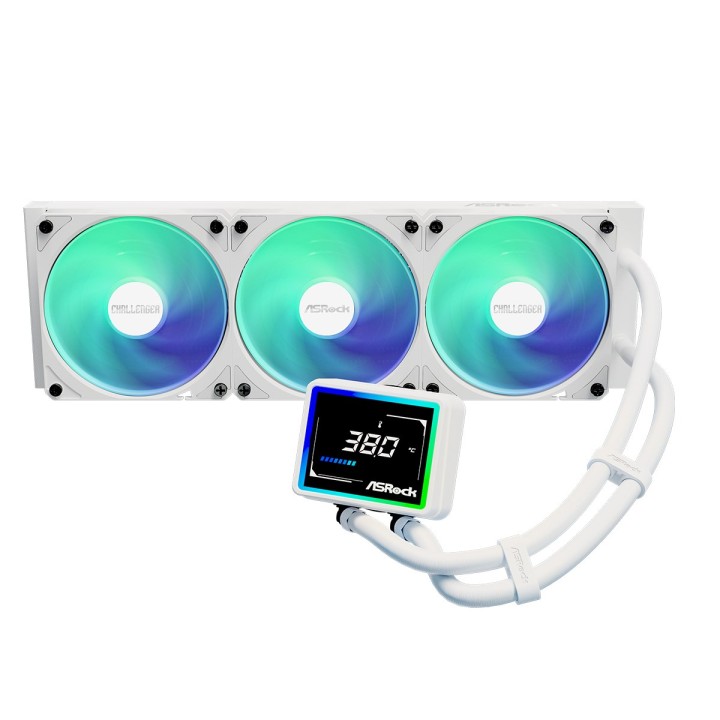 Asrock Challenger bianco 360 raffreddamento all-in-one a liquido processore 12 cm