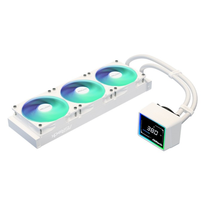 Asrock Challenger bianco 360 raffreddamento all-in-one a liquido processore 12 cm