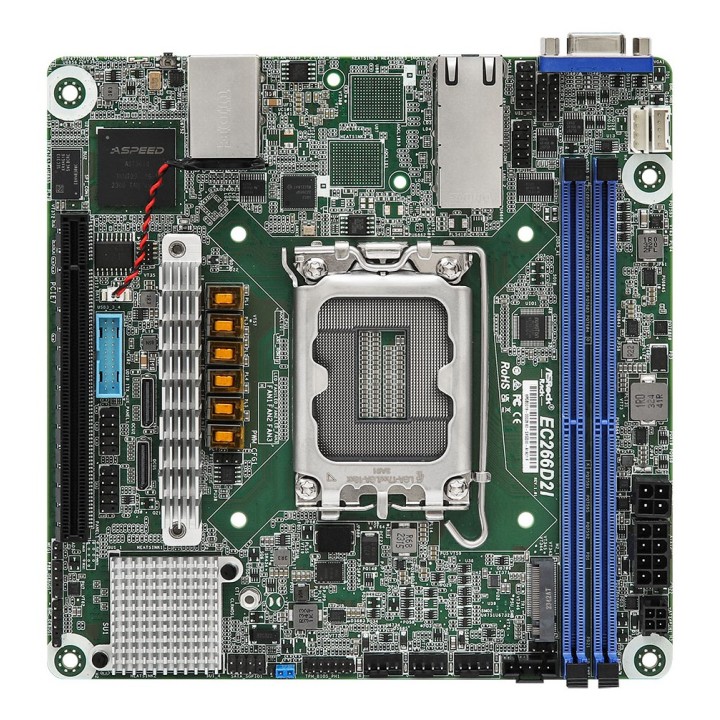 Asrock EC266D2I scheda madre Intel C266 LGA 1700 mini ITX