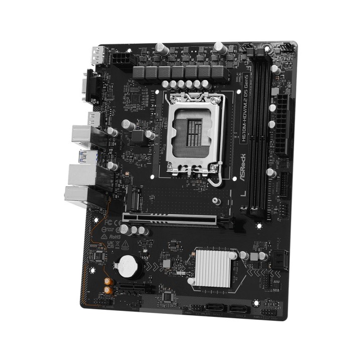 Asrock H610M-HDV/M.2 D5 Gen5 Intel H610 LGA 1700 micro ATX