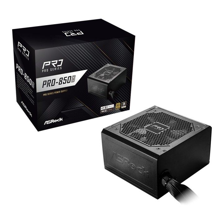 Asrock PRO-850G alimentatore 850 W 24-pin ATX ATX nero