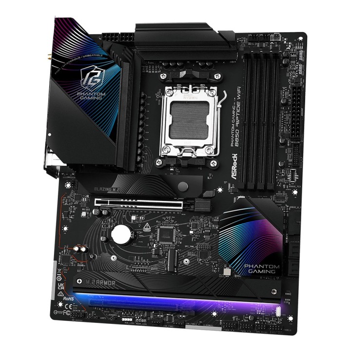 Asrock Phantom Gaming B850 Riptide WiFi AMD B850 Socket AM5 ATX