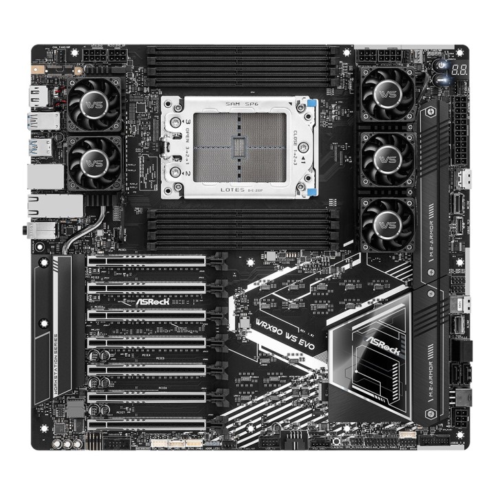 Asrock WRX90 WS EVO Scheda madre AMD WRX90 Socket sTR5 EEB