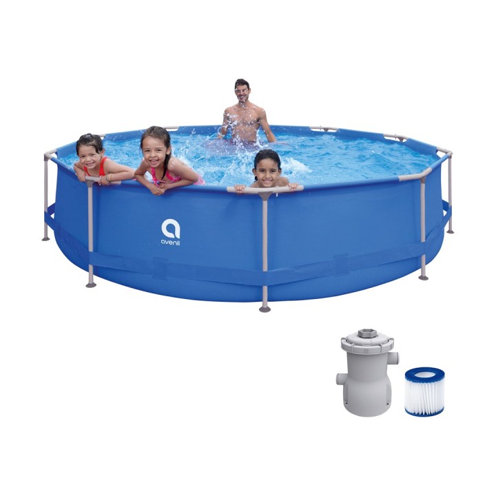 AVENLI Piscina Frame Rotonda 366x76 Set