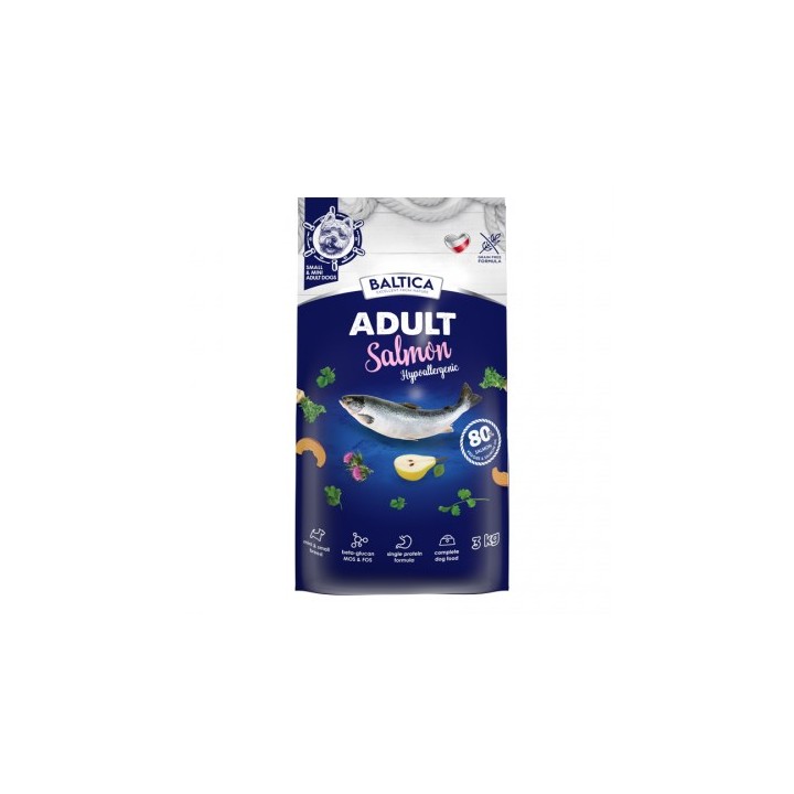 BALTICA Excellent Hypoallergenic Adult Small breeds salmone - cibo secco per cani - 3kg