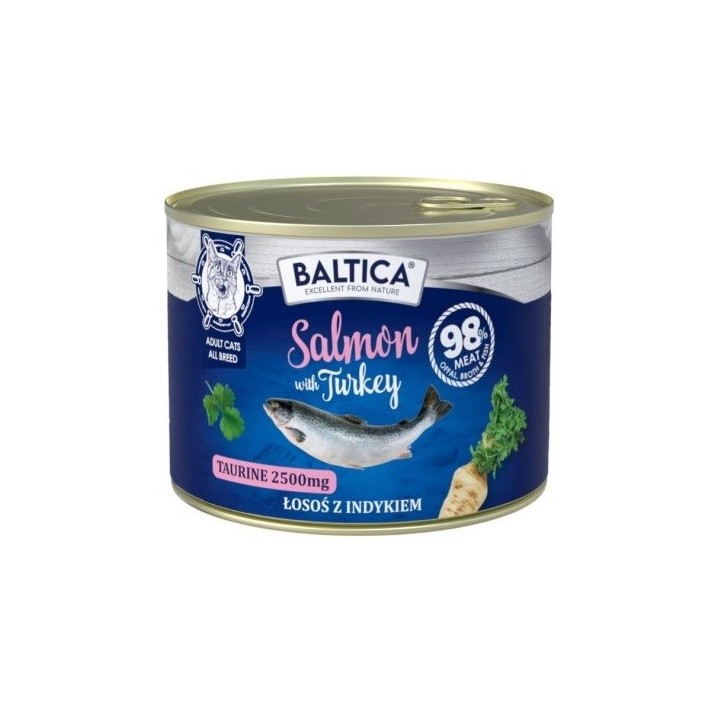 BALTICA Excellent salmone con tacchino - cibo umido per gatti - 185g