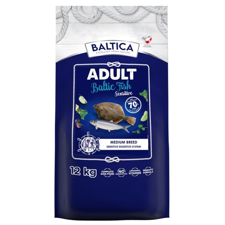 BALTICA Excellent Sensitive pesce baltico Medium breed Mono - cibo secco per cani - 12kg