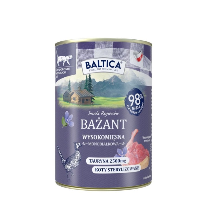 BALTICA Flavors of the Regions Fagiano Mono - cibo umido per gatti - 400g