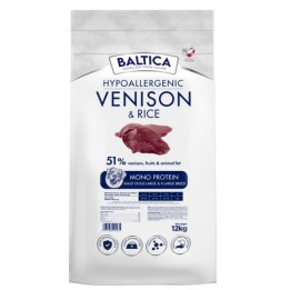 BALTICA Nutraceutic Hypoallergenic Large and X-Large breeds Cervo con riso - cibo secco per cani - 12kg