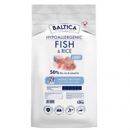 BALTICA Nutraceutic Hypoallergenic Light M pesce con riso - cibo secco per cani - 12kg