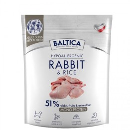 BALTICA Nutraceutic Hypoallergenic M Coniglio con riso - cibo secco per cani - 1kg