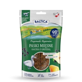 BALTICA Przysmaki Regionów Mono Strisce di Carne Anatra con Pera - snack per cani – 90 g
