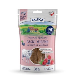 BALTICA Przysmaki Regionów Mono Strisce di Carne Agnello con Lamponi - snack per cani – 90 g