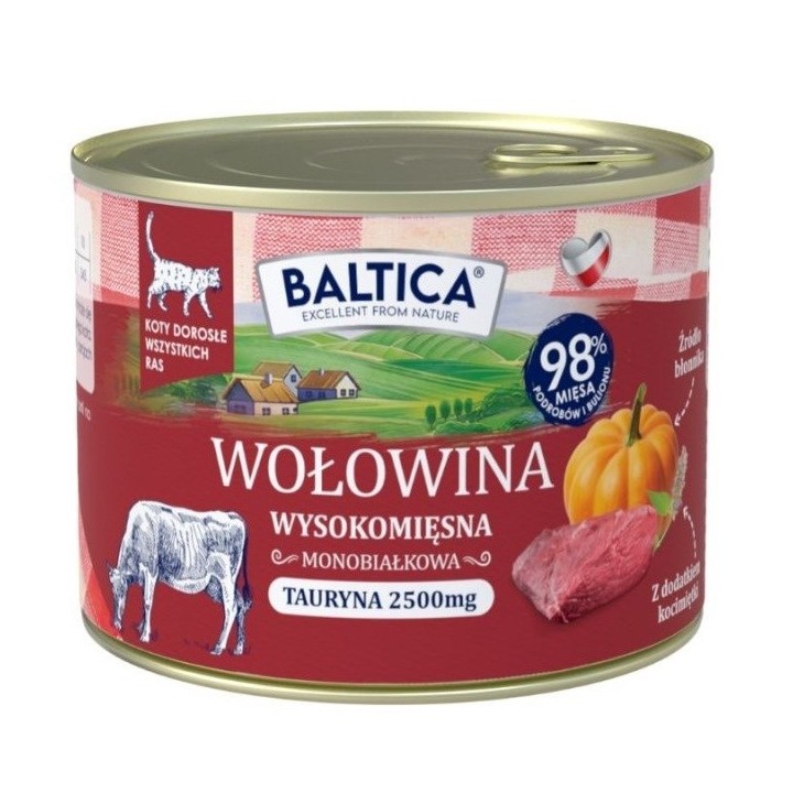 BALTICA Smaki regionów Manzo con fegato - cibo umido per gatti - 185g