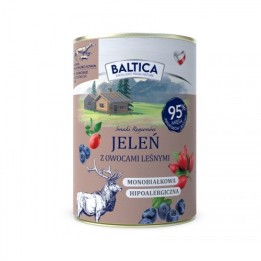 BALTICA Smaki regionów Cervo con frutti di bosco - cibo umido per cani - 400g