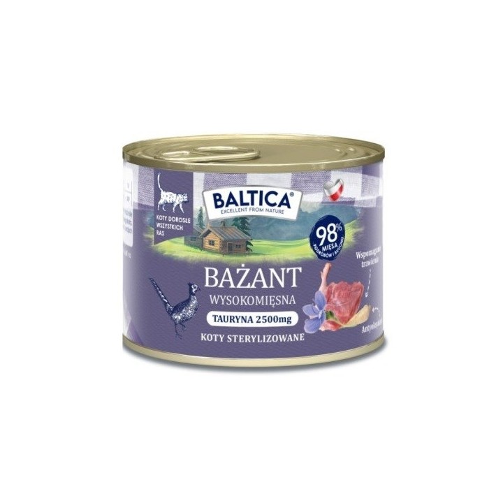 BALTICA Smaki regionów Fagiano - cibo umido per gatti - 185g