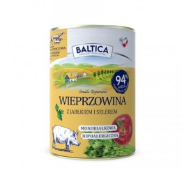 BALTICA Smaki regionów maiale con mela - cibo umido per cani - 400g