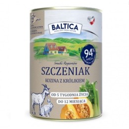 BALTICA Smaki regionów Puppy Capra con coniglio - cibo umido per cani - 400g