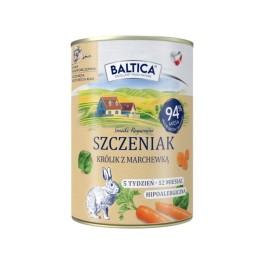 BALTICA Smaki regionów Puppy Coniglio con carota - cibo umido per cani - 400g