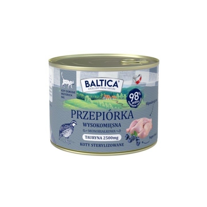 BALTICA Smaki regionów Quaglia - cibo umido per gatti - 185g