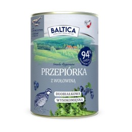 BALTICA Smaki regionów Quaglia con manzo - cibo umido per cani - 400g