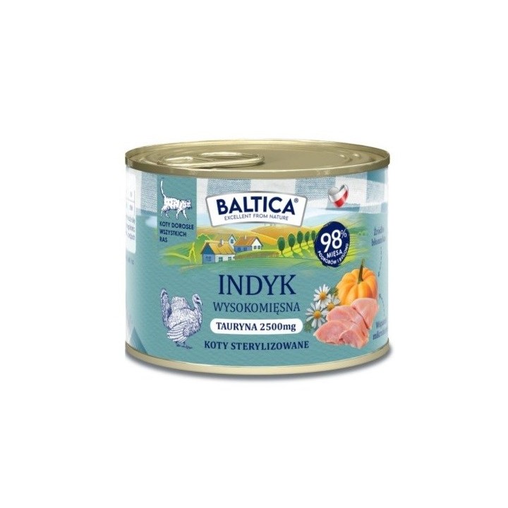 BALTICA Smaki regionów Tacchino - cibo umido per gatti - 185g