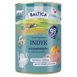 BALTICA Smaki regionów Tacchino Mono - cibo umido per gatti - 400g