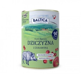 BALTICA Smaki regionów Cervo con mirtilli rossi - cibo umido per cani - 400g