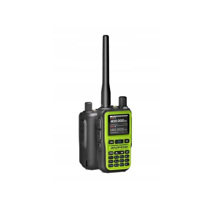 Baofeng UV-5R EU MINI USB-C Bluetooth VHF UHF Aviation Band Verde Walkie-Talkie