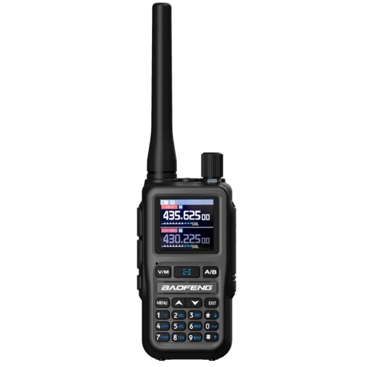 Baofeng UV-5R EU MINI USB-C Bluetooth VHF UHF Aviation Band Grigio Walkie-Talkie