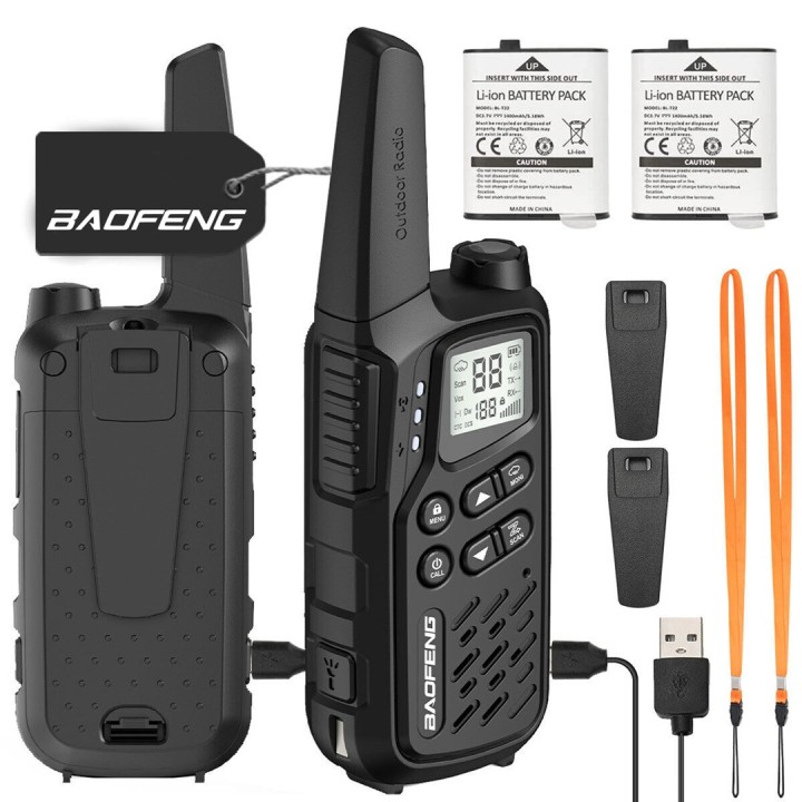 Walkie-Talkie Baofeng BF-T25E nero 2 pezzi