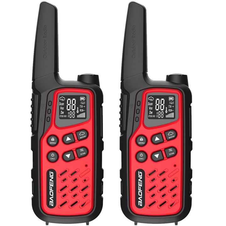 Walkie-Talkie Baofeng BF-T25E rosso 2 pezzi
