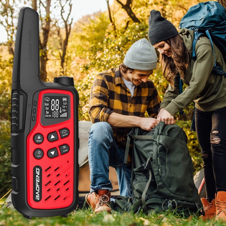 Walkie-Talkie Baofeng BF-T25E rosso 2 pezzi