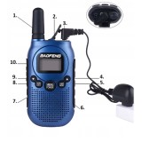 Ricetrasmettitore Baofeng BF-T6 Panda blu 2 pz
