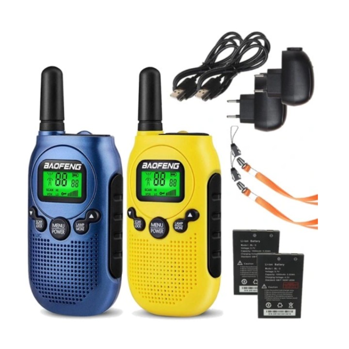 Ricetrasmettitore Baofeng BF-T6 Panda giallo 2 pz
