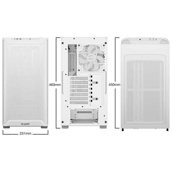 be quiet! PURE BASE 501 Case Midi Tower Airflow con finestra bianco