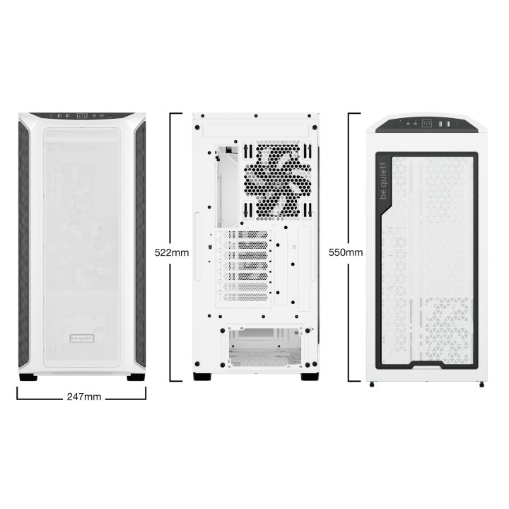be quiet! Shadow Base 800 DX Case Midi Tower bianco