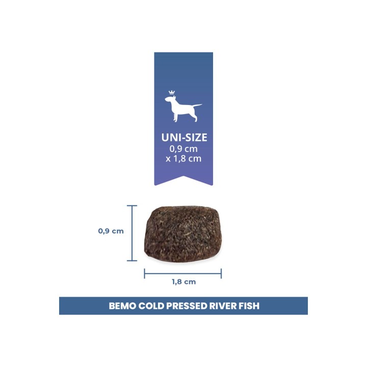 BEMO Pesce di fiume pressato a freddo Mono - cibo secco per cani - 1kg