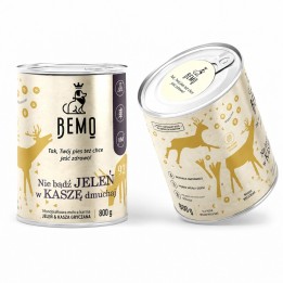 BEMO Nie bądź Cervo w kaszę dmuchaj Mono - cibo umido per cani - 800g