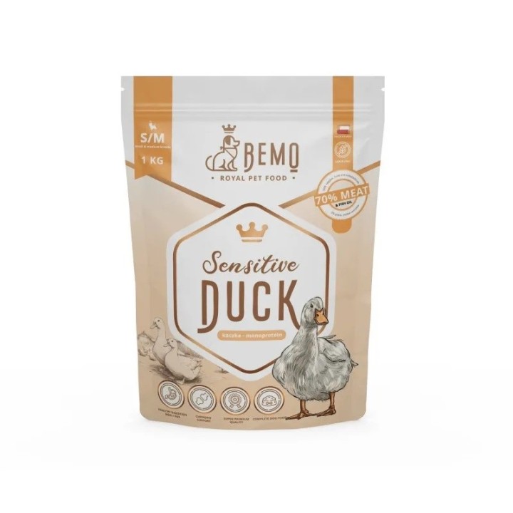 BEMO Sensitive Anatra Small/Medium Mono - cibo secco per cani - 1kg