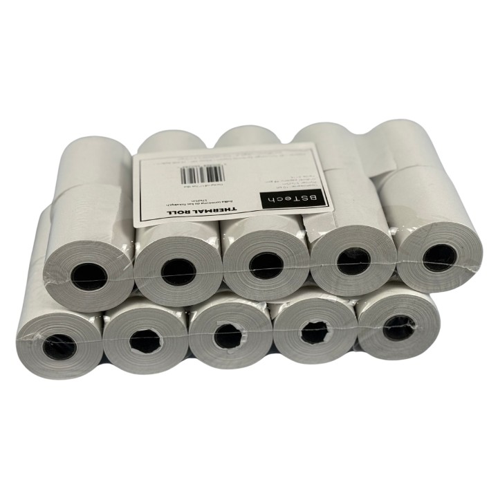 BSTech Rotolo carta termica per registratori di cassa 57x20m 10 pezzi