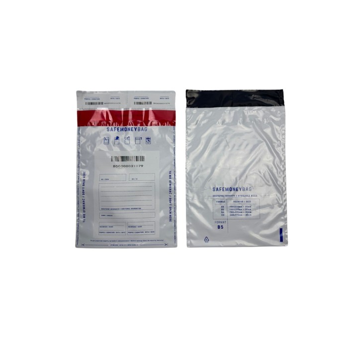 Bestpak SAFEMONEYBAG buste di sicurezza bianche B5 190mmx260mm+35mm 100 pezzi
