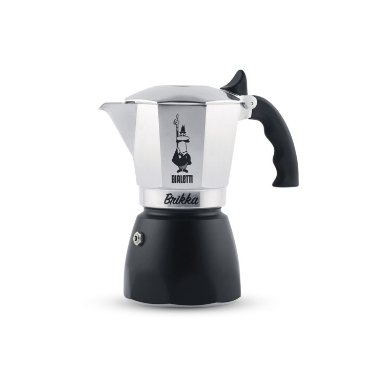 Bialetti Brikka Moka Caffettiera 0.17 L nero Acciaio inossidabile
