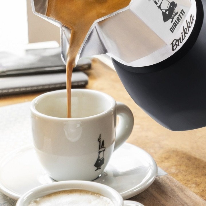 Bialetti Brikka Moka Caffettiera 0.17 L nero Acciaio inossidabile