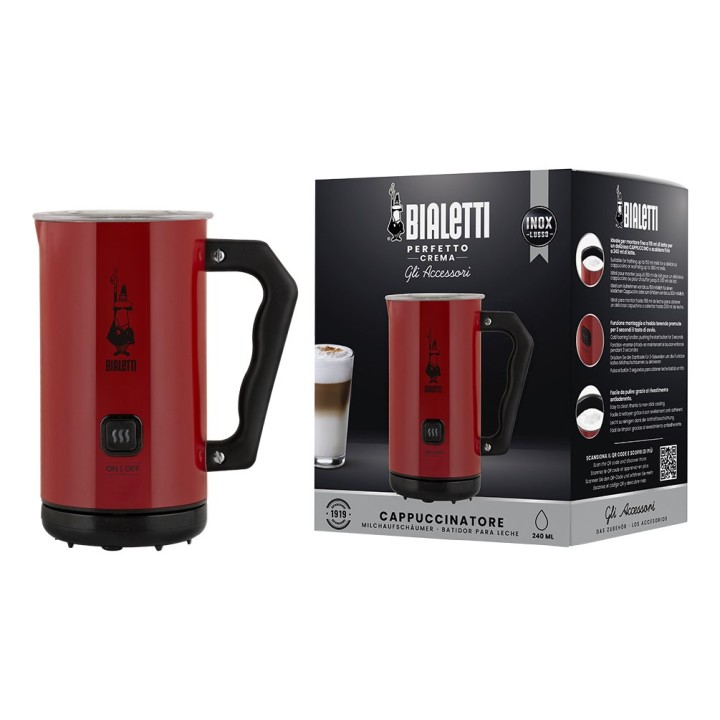 Bialetti MKF02 Schiumalatte/scaldalatte automatico rosso