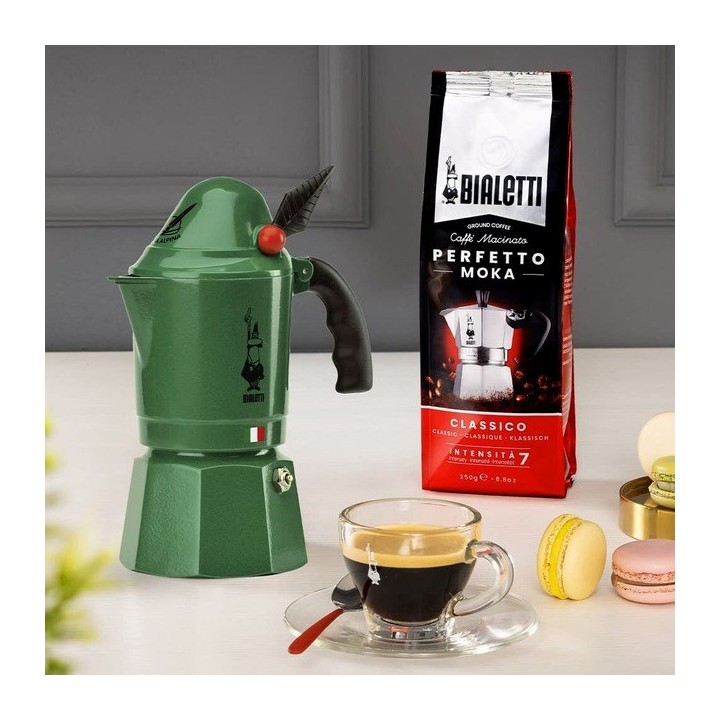 Bialetti Moka Break Alpina Caffettiera Moka verde