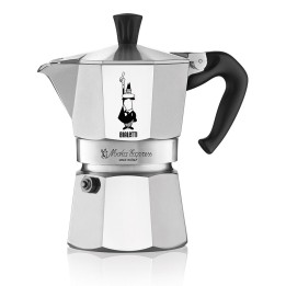 Bialetti Moka Express Macchinetta del caffè 0.2 L Alluminio nero